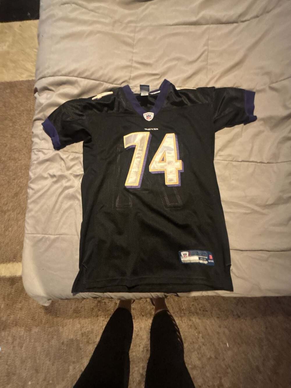 Reebok Baltimore Ravens Michael Oher 74 NFL Jersey Size 48